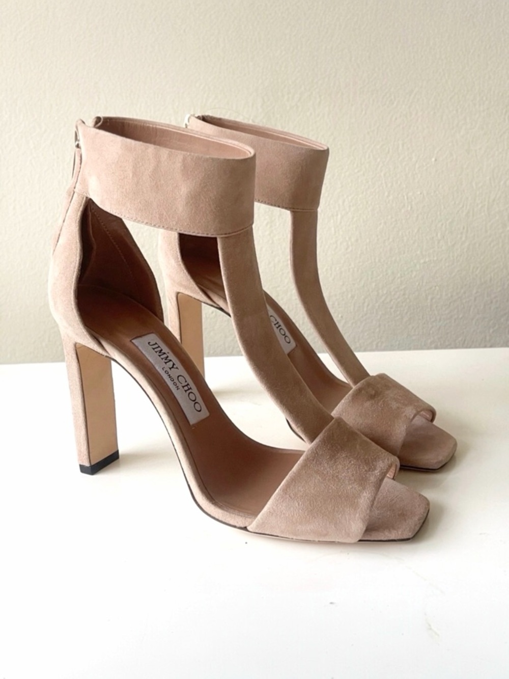 JIMMY CHOO t‎ strap high heel shoes size 6.5